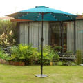 Garten 9 &#39;Solar 24 LED beleuchtet 8 Rippen Patio Regenschirm für Outdoor